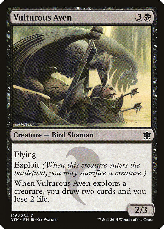 Vulturous Aven – Dragons of Tarkir [DTK] – English – #126