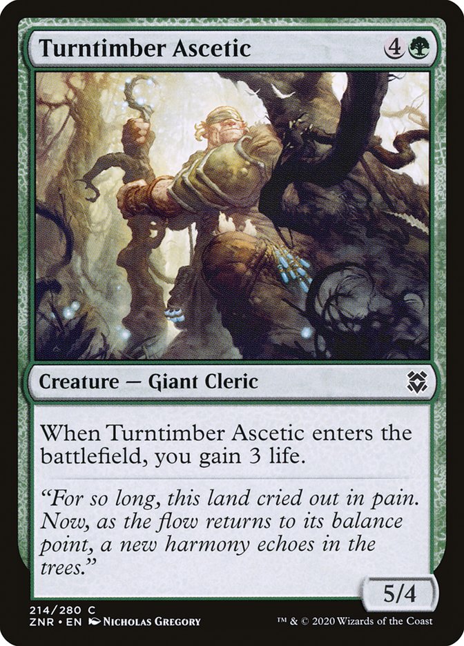 Turntimber Ascetic – Zendikar Rising [ZNR] – English – #214