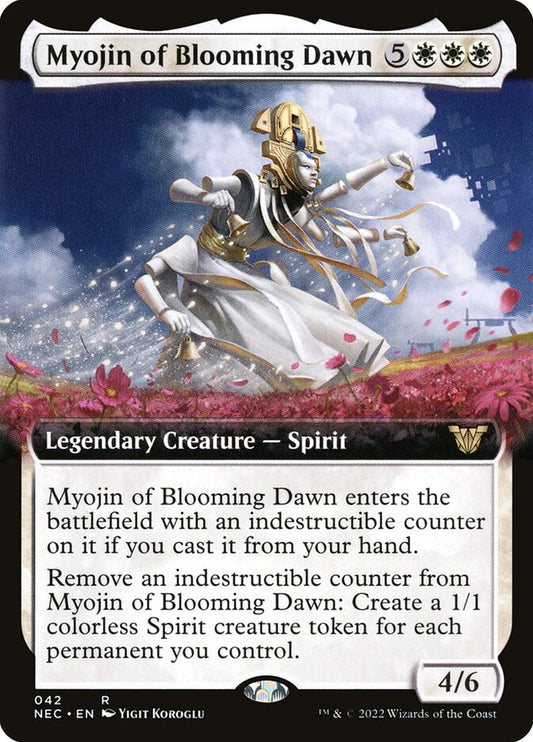 Myojin of Blooming Dawn – Neon Dynasty Commander [NEC] – English – #42