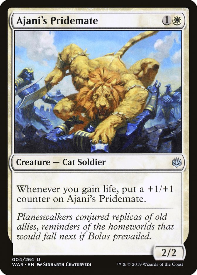 Ajani's Pridemate – War of the Spark [WAR] – English – #4