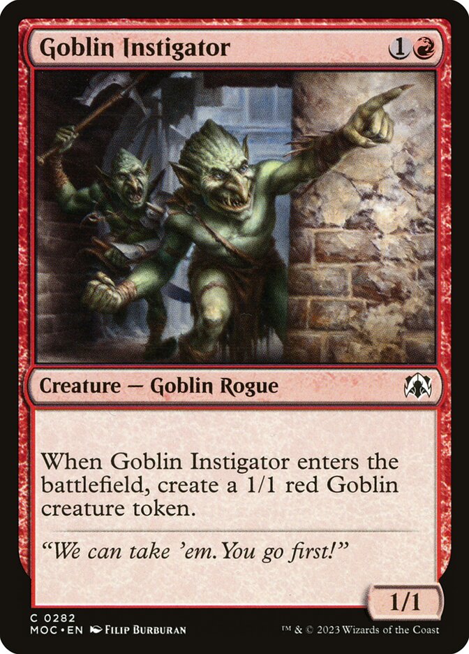 Goblin Instigator – March of the Machine Commander [MOC] – D – #282