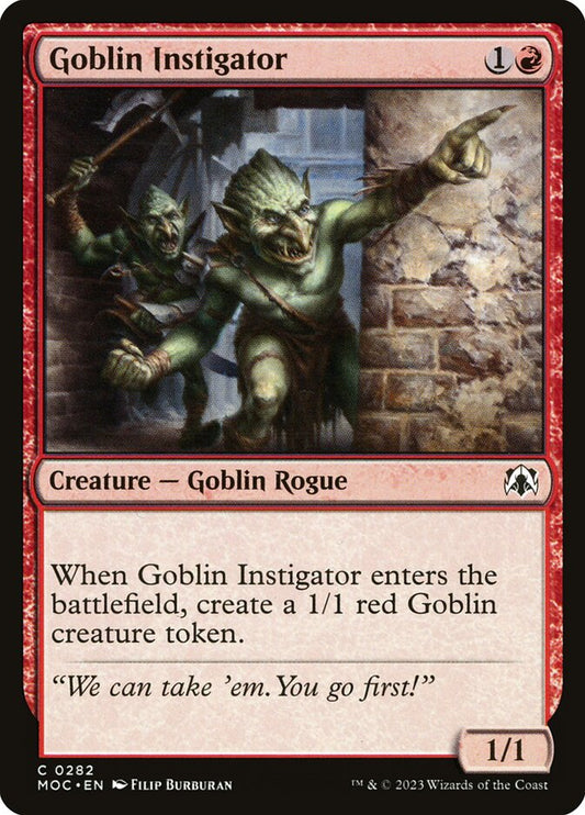Goblin Instigator – March of the Machine Commander [MOC] – D – #282