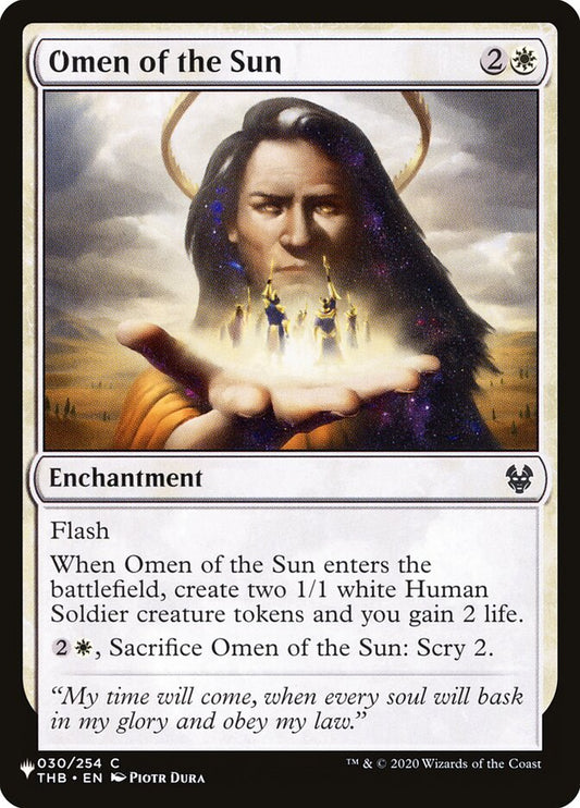 Omen of the Sun – The List [PLST] – English – #THB-30