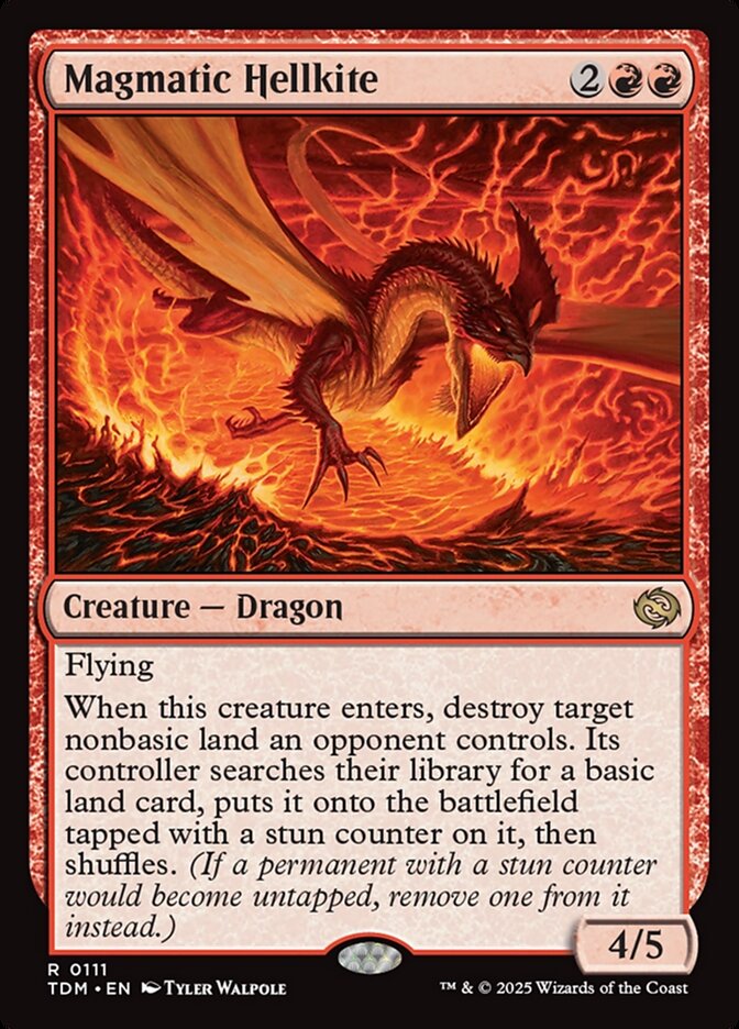 Magmatic Hellkite – Tarkir: Dragonstorm [TDM] – English – #111