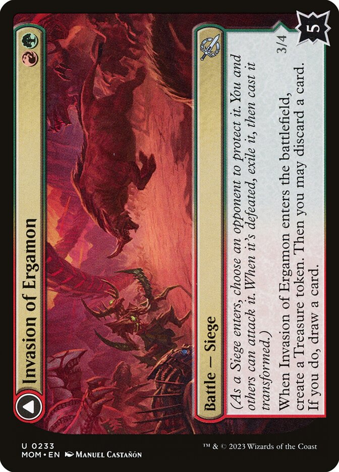 Invasion of Ergamon // Truga Cliffcharger – March of the Machine [MOM] – English – #233