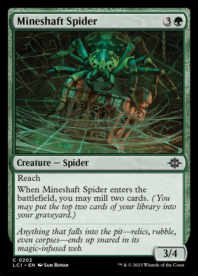 Mineshaft Spider – The Lost Caverns of Ixalan [LCI] – D – #202