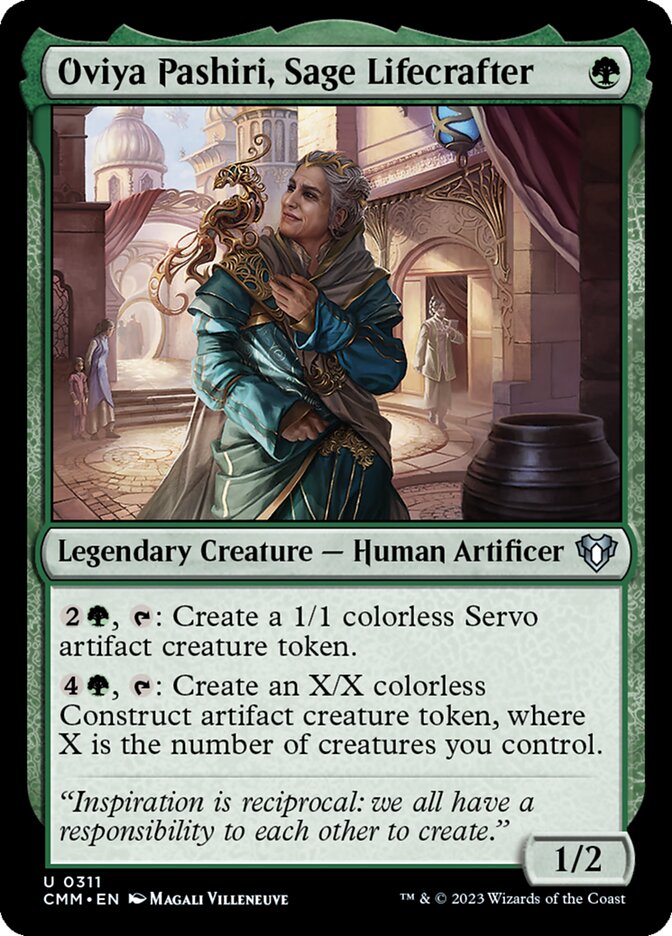 Oviya Pashiri, Sage Lifecrafter – Commander Masters [CMM] – English – #311
