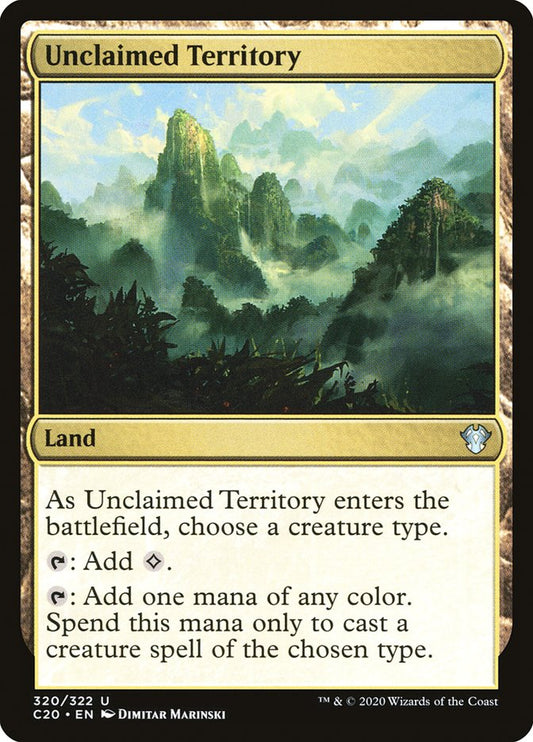 Unclaimed Territory – Commander 2020 [C20] – English – #320