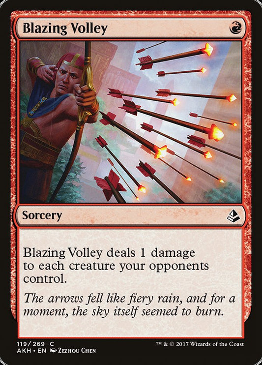 Blazing Volley – Amonkhet [AKH] – English – #119