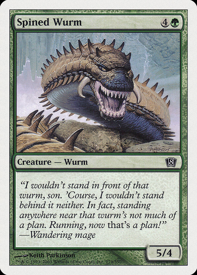 Spined Wurm – Eighth Edition [8ED] – D – #279