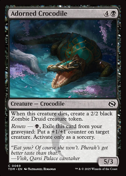 Adorned Crocodile – Tarkir: Dragonstorm [TDM] – D – #69
