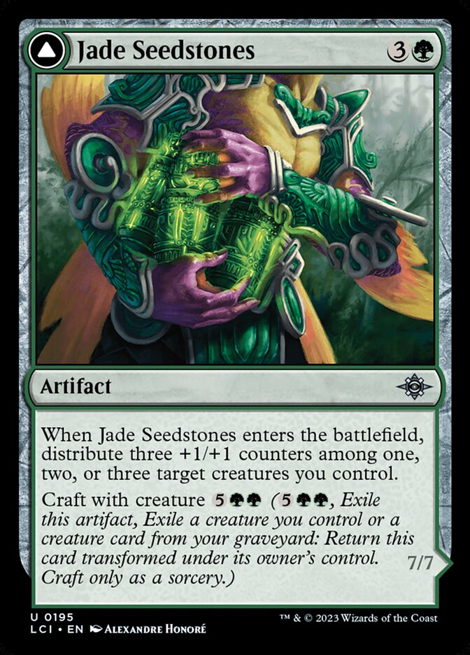 Jade Seedstones // Jadeheart Attendant – The Lost Caverns of Ixalan [LCI] – English – #195