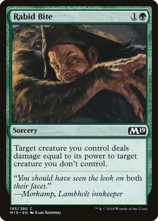 Rabid Bite – Core Set 2019 [M19] – D – #195
