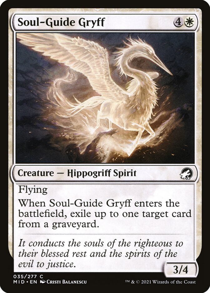 Soul-Guide Gryff – Innistrad: Midnight Hunt [MID] – English – #35