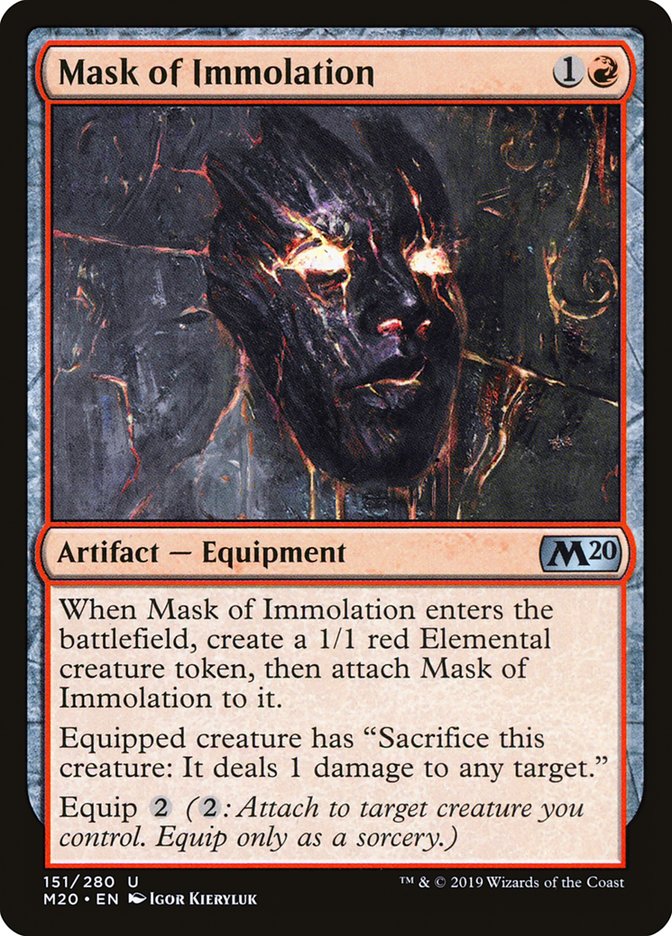 Mask of Immolation – Core Set 2020 [M20] – English – #151