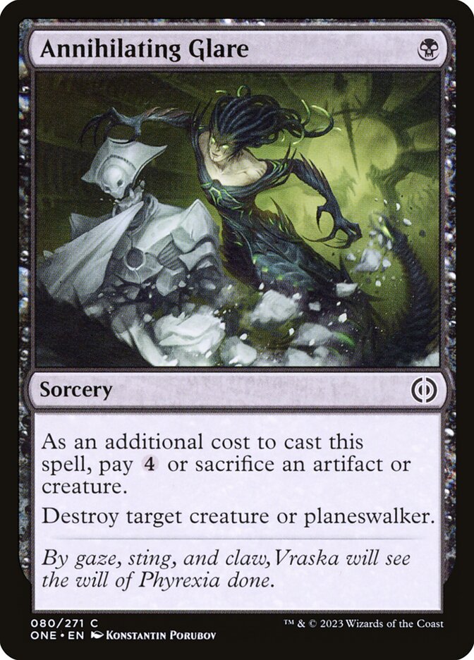 Annihilating Glare – Phyrexia: All Will Be One [ONE] – D – #80