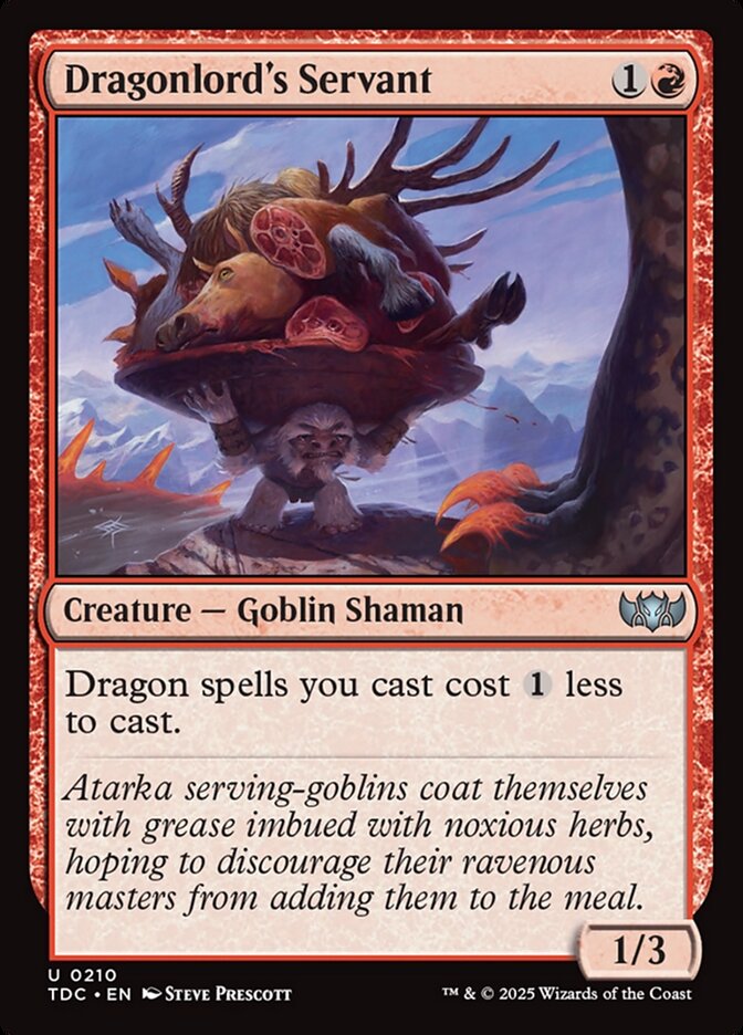 Dragonlord's Servant – Tarkir: Dragonstorm Commander [TDC] – English – #210