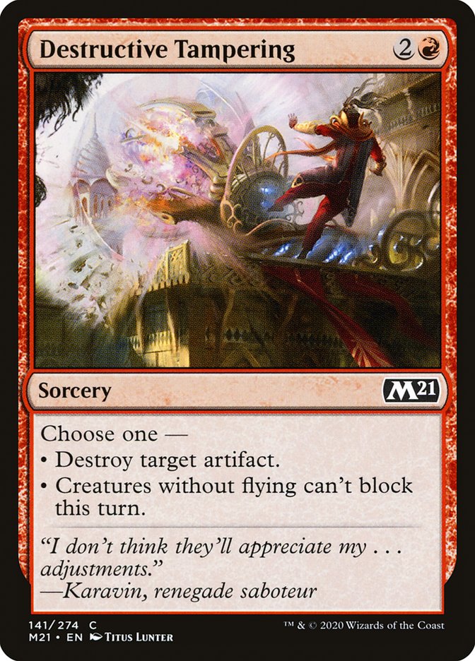 Destructive Tampering – Core Set 2021 [M21] – English – #141