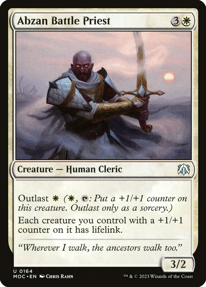 Abzan Battle Priest – March of the Machine Commander [MOC] – D – #164