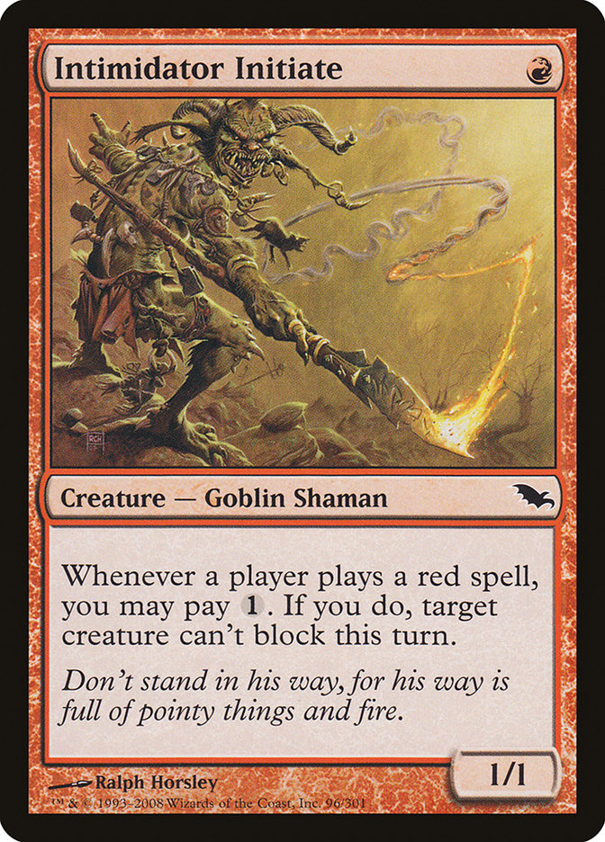 Intimidator Initiate – Shadowmoor [SHM] – English – #96