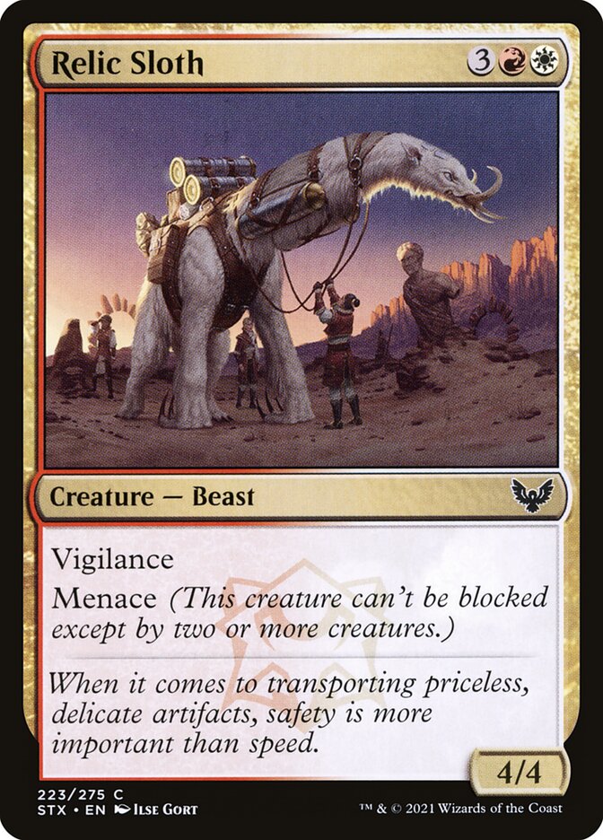 Relic Sloth – Strixhaven: School of Mages [STX] – English – #223