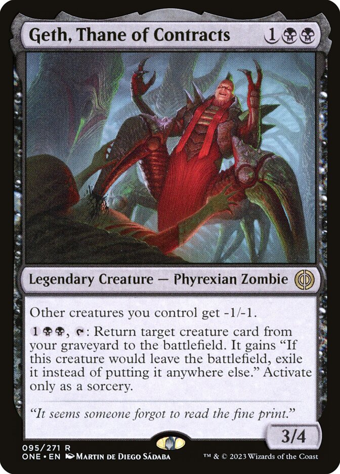 Geth, Thane of Contracts – Phyrexia: All Will Be One [ONE] – D – #95
