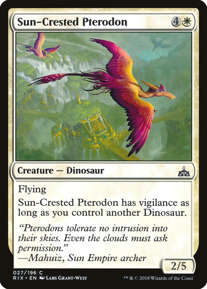 Sun-Crested Pterodon – Rivals of Ixalan [RIX] – D – #27