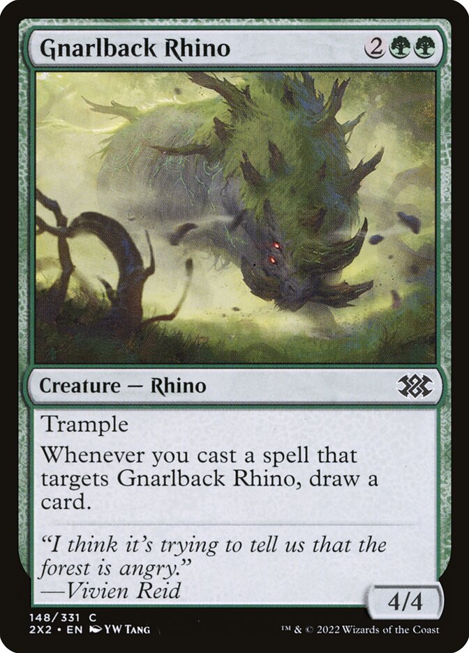 Gnarlback Rhino – Double Masters 2022 [2X2] – English – #148