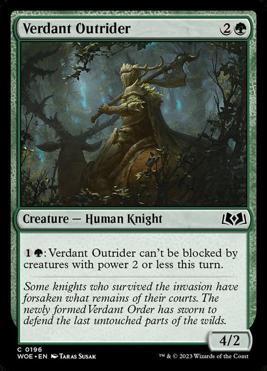 Verdant Outrider – Wilds of Eldraine [WOE] – D – #196