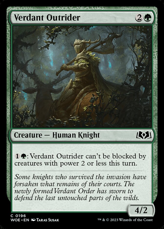 Verdant Outrider – Wilds of Eldraine [WOE] – English – #196