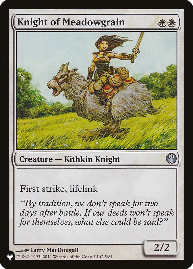 Knight of Meadowgrain – The List [PLST] – English – #DDG-5