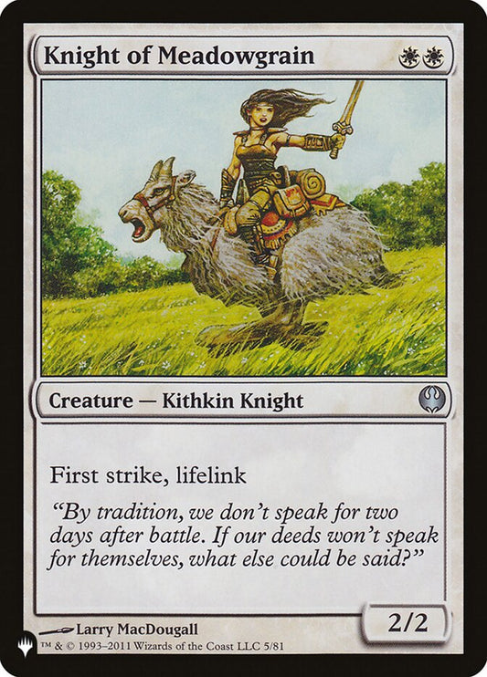Knight of Meadowgrain – The List [PLST] – English – #DDG-5