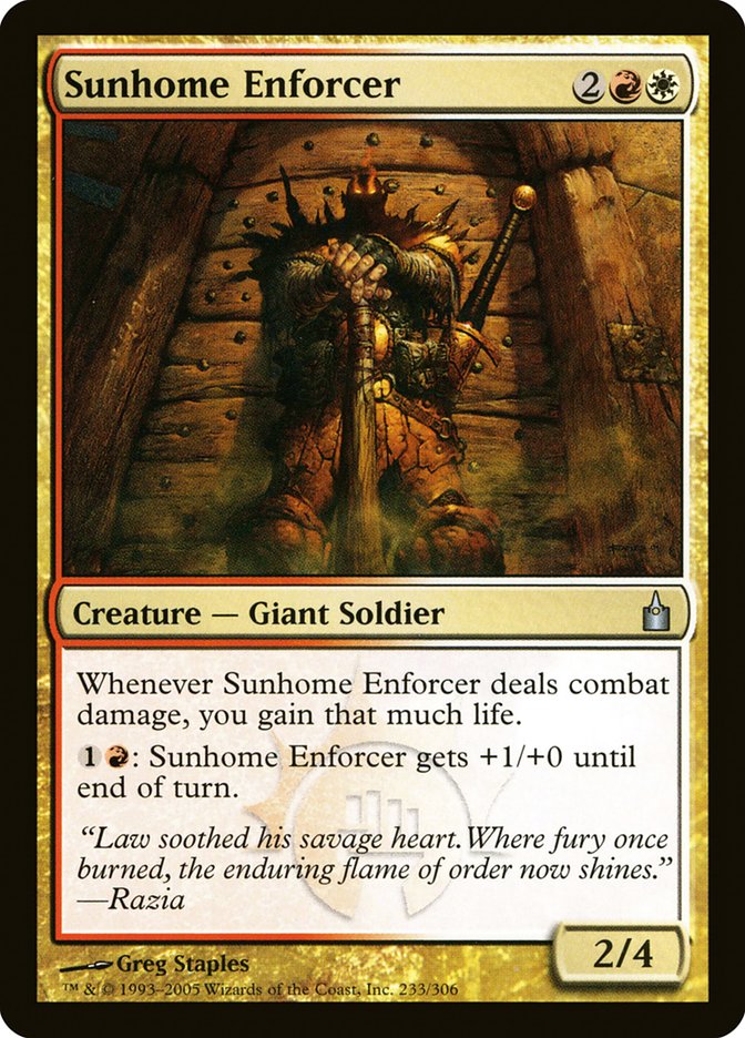 Sunhome Enforcer – Ravnica: City of Guilds [RAV] – English – #233