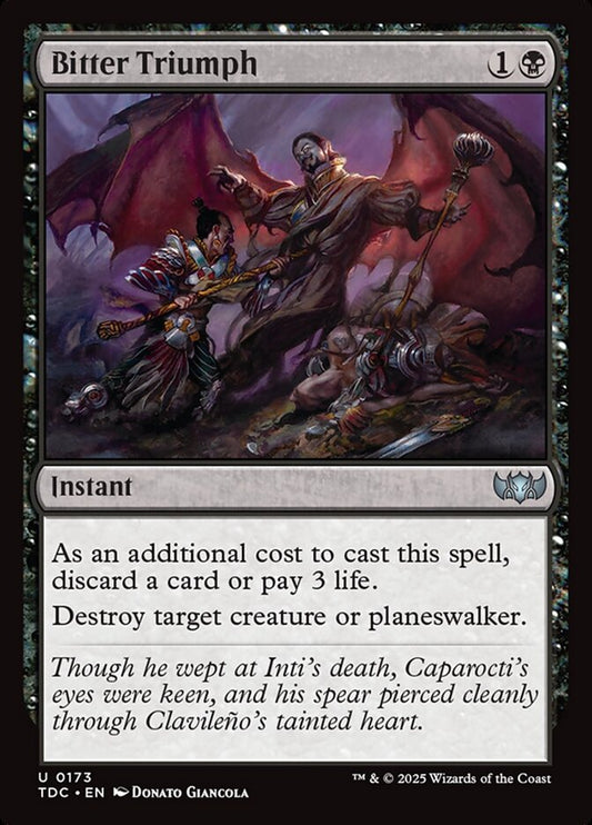 Bitter Triumph – Tarkir: Dragonstorm Commander [TDC] – English – #173