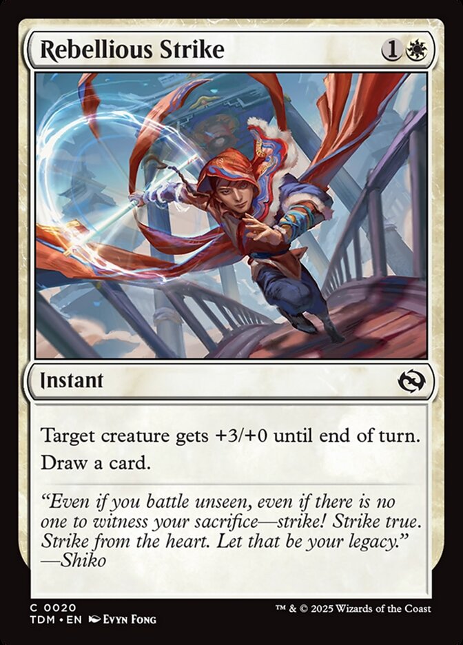 Rebellious Strike – Tarkir: Dragonstorm [TDM] – English – #20