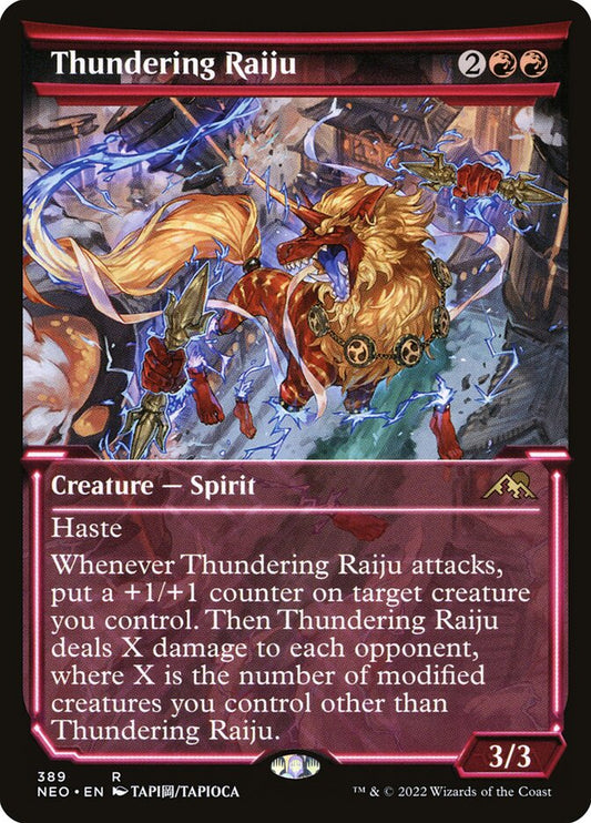 Thundering Raiju – Kamigawa: Neon Dynasty [NEO] – English – #389