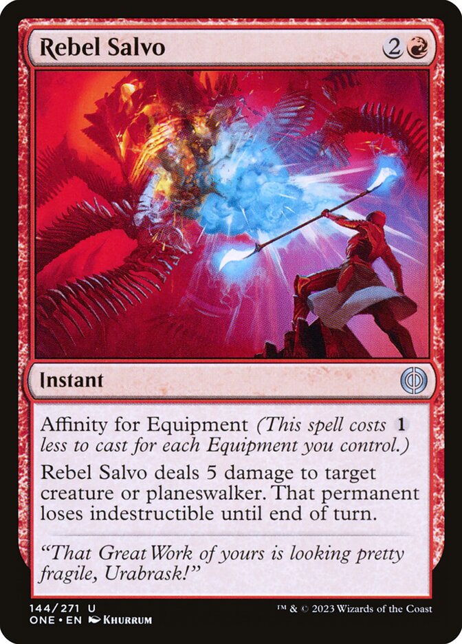 Rebel Salvo – Phyrexia: All Will Be One [ONE] – D – #144