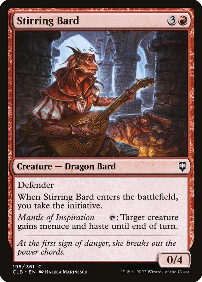 Stirring Bard – Commander Legends: Battle for Baldur's Gate [CLB] – English – #195