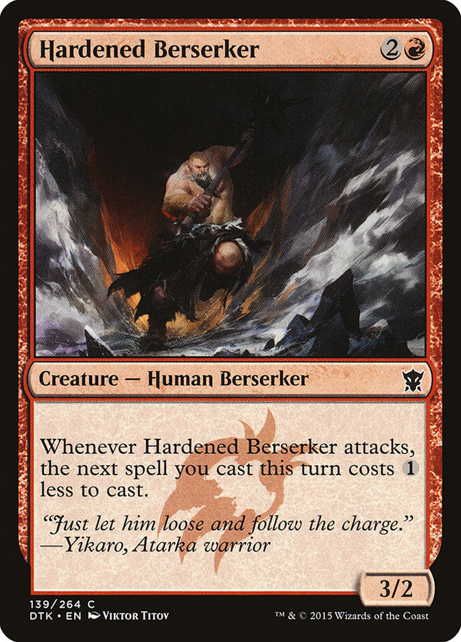 Hardened Berserker – Dragons of Tarkir [DTK] – English – #139