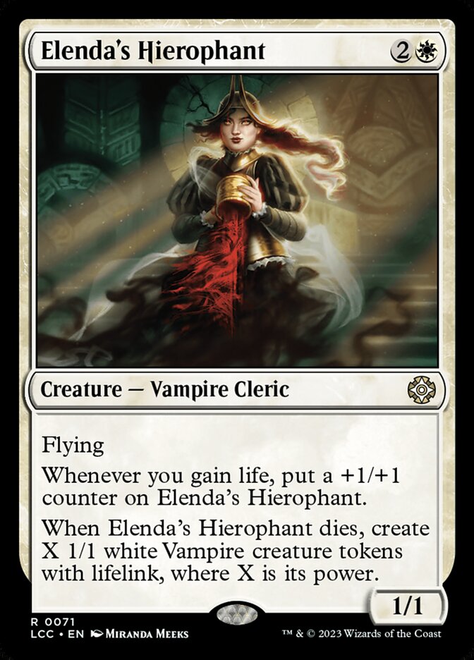 Elenda's Hierophant – The Lost Caverns of Ixalan Commander [LCC] – English – #71