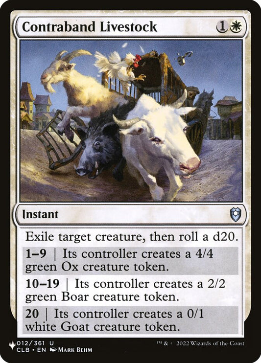 Contraband Livestock – The List [PLST] – English – #CLB-12