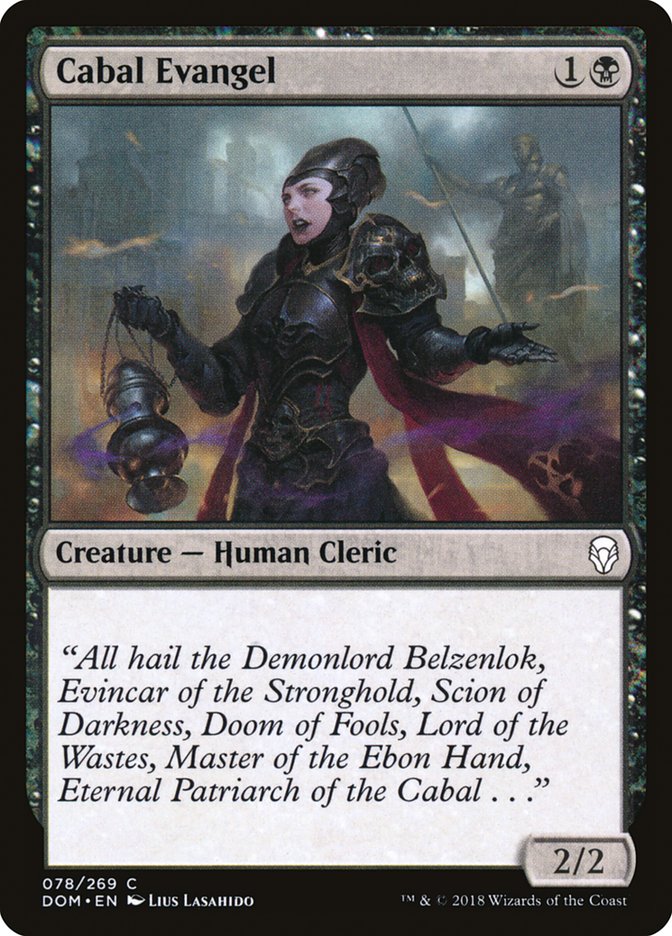 Cabal Evangel – Dominaria [DOM] – D – #78