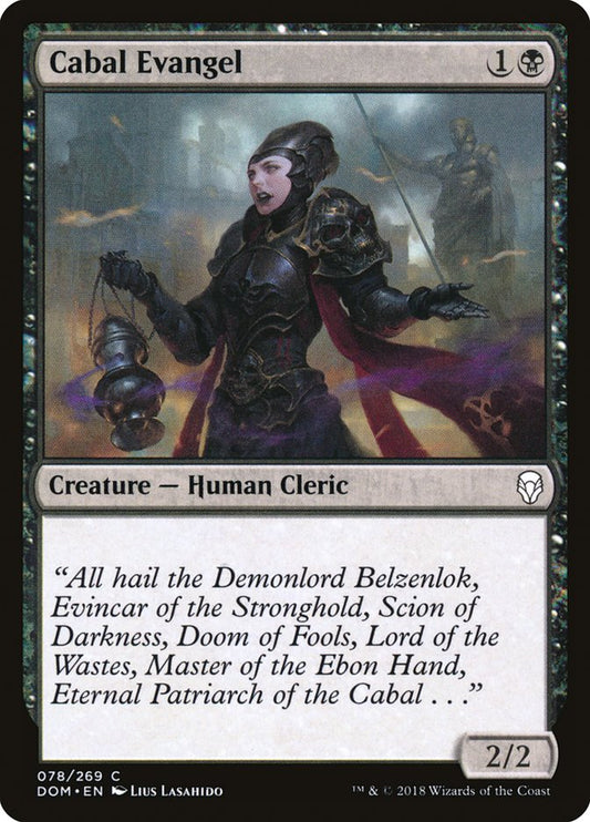 Cabal Evangel – Dominaria [DOM] – D – #78