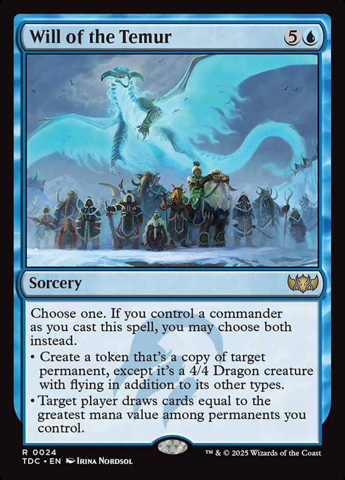 Will of the Temur – Tarkir: Dragonstorm Commander [TDC] – English – #24
