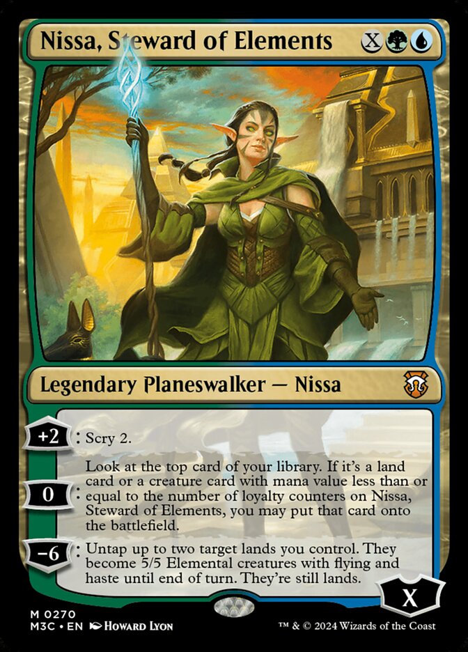 Nissa, Steward of Elements – Modern Horizons 3 Commander [M3C] – English – #270