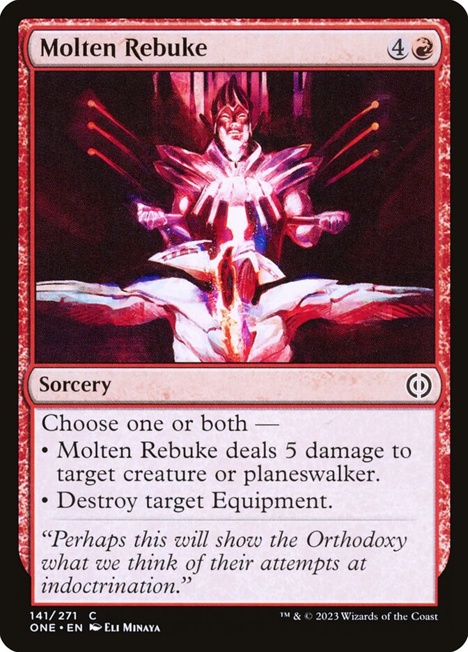 Molten Rebuke – Phyrexia: All Will Be One [ONE] – D – #141