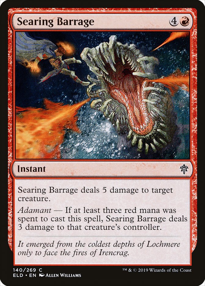 Searing Barrage – Throne of Eldraine [ELD] – D – #140