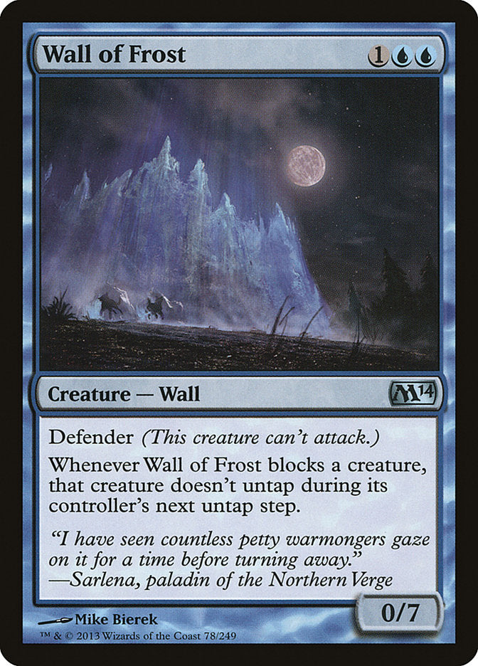 Wall of Frost – Magic 2014 [M14] – English – #78