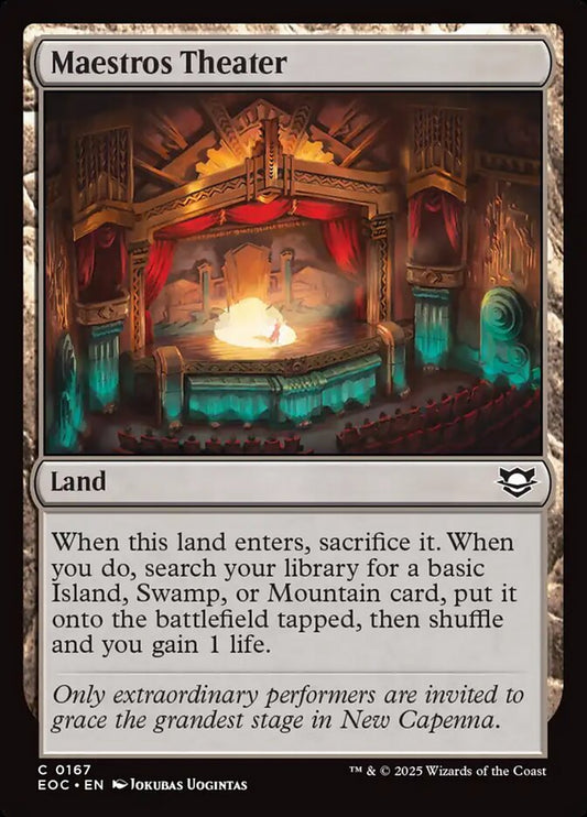 Maestros Theater – Edge of Eternities Commander [EOC] – English – #167