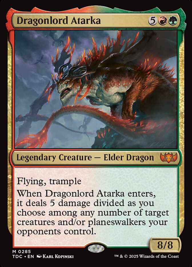 Dragonlord Atarka – Tarkir: Dragonstorm Commander [TDC] – English – #285